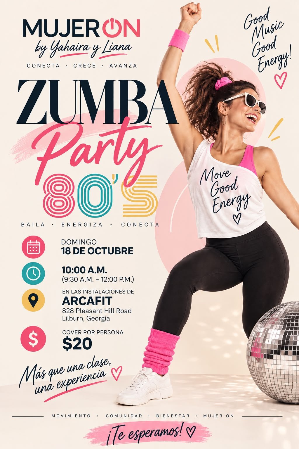 Mujer ON Zumba Party 80's
